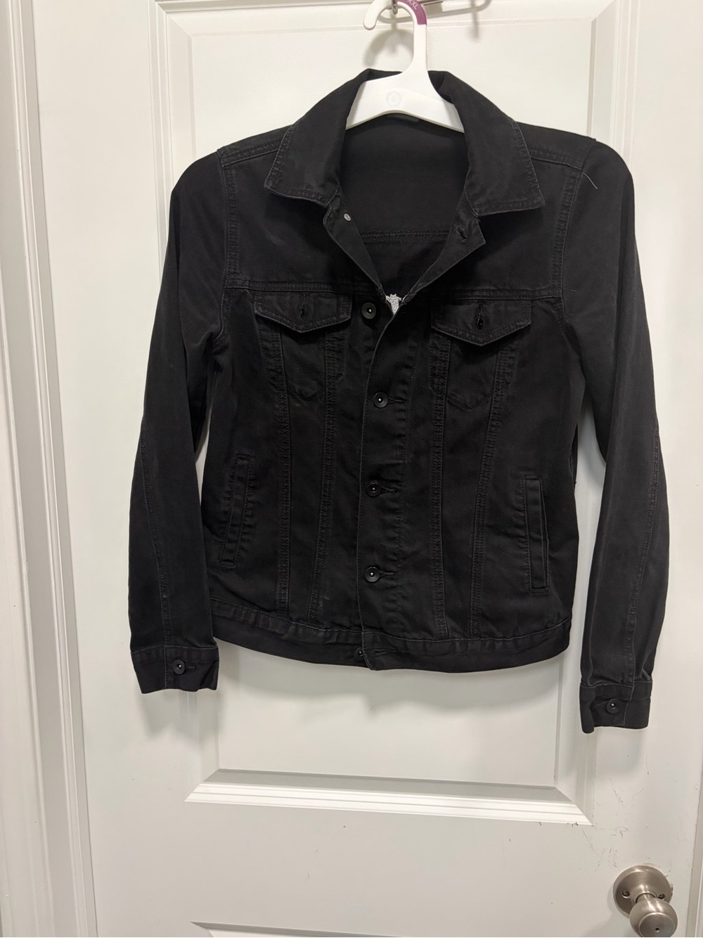 Marvel her universe avengers Black Denim Jacket - Classic Button-Up small